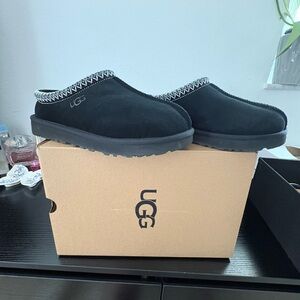 UGG Black Suede Slip-On Shoes